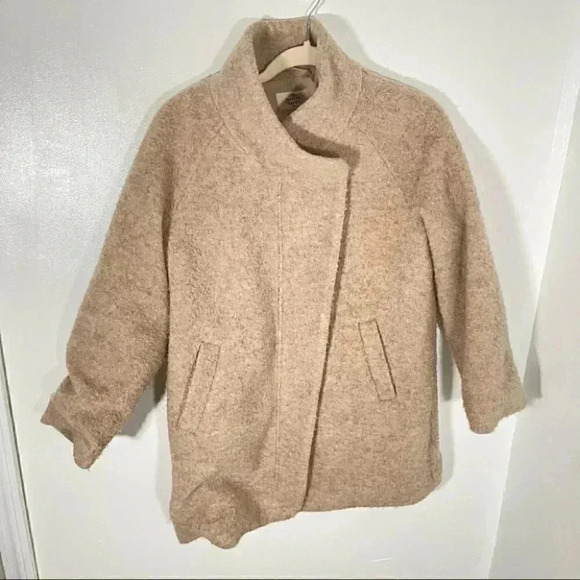 Marine Layer Stephanie Cocoon Coat Sand Neutral Chic Minimalist Size XS - Picture 7 of 9